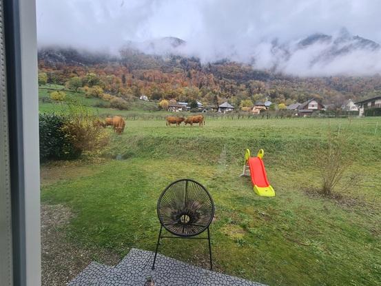 Le jardin qui est clôturer à présent