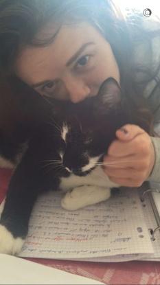Moi avec mon chat Thor