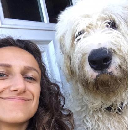 Un patou que j’ai eu l’occasion de garder un week-end avec ses frères (un border collie et un bearded collie)