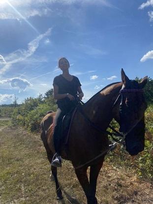 Je monte aussi à cheval de temps en temps !