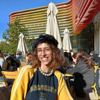 Moi à la cafetaria de l'université