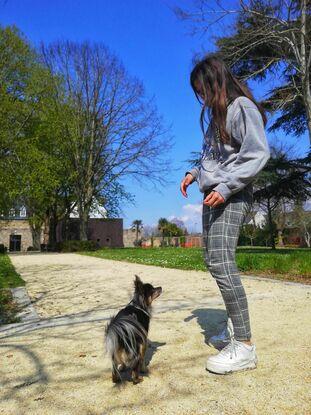 Mon chien Tomy et moi