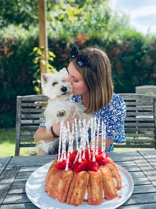 Moi et ma chienne de 11 ans