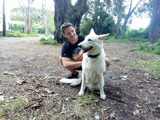 Avec Laya, berger blanc Suisse