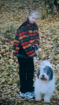 Moi et mon chien en 2000