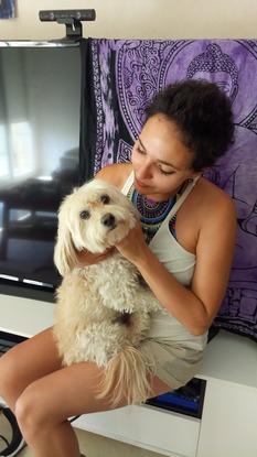 Gaspard le compagnon de ma grand-mère. Chien de rue récupéré au Maroc (Temara).