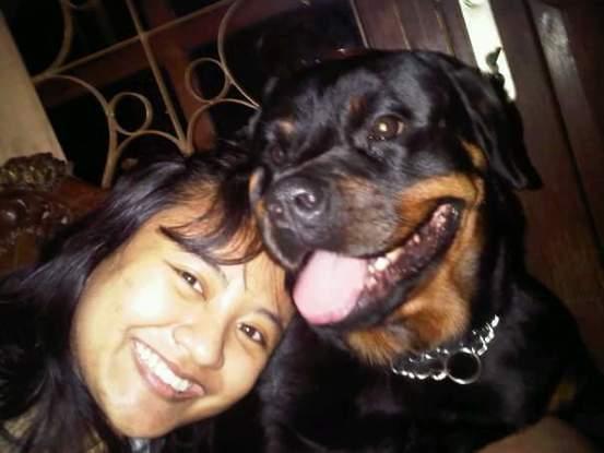 Moi avec mon Rottweiler, Tasya