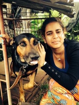 Dingo et moi au Suriname 
